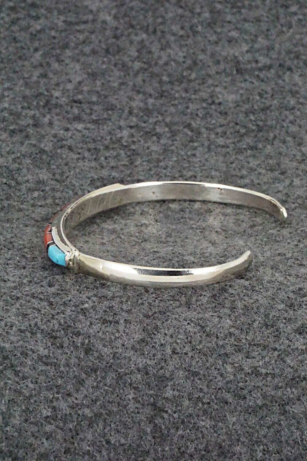 Multi Stone & Sterling Silver Inlay Bracelet - Roland Natachu