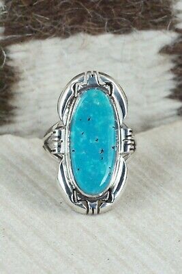 Turquoise and Sterling Silver Ring - Ray Jack - Size 7