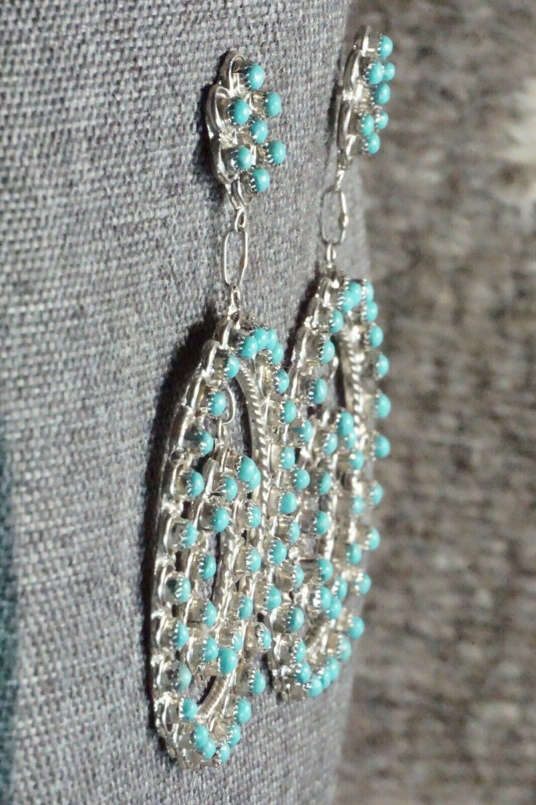 Turquoise & Sterling Silver Earrings - Waylon Johnson