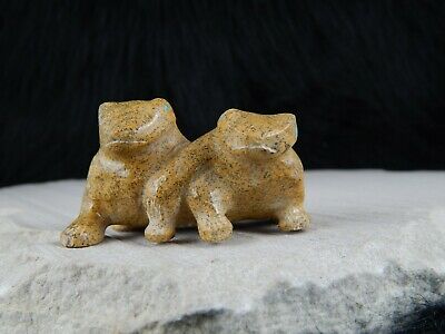 Frogs Zuni Fetish Carving - Nelson Yatsattie - High Lonesome Trading