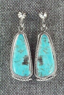 Turquoise & Sterling Silver Earrings - Verley Betone