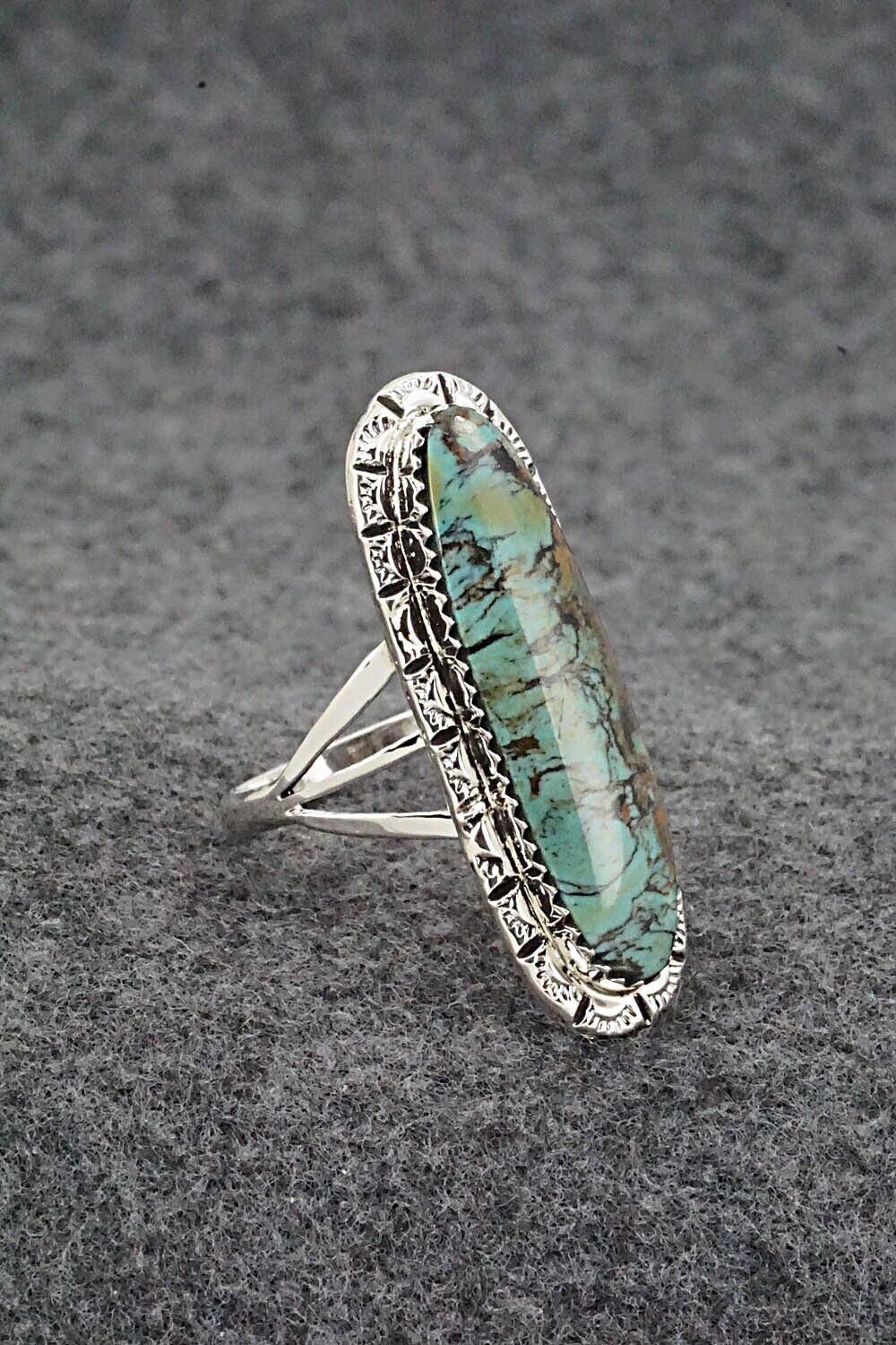 Turquoise & Sterling Silver Ring - Mike Smith - Size 10