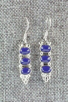 Lapis & Sterling Silver Earrings - Gary Shorty