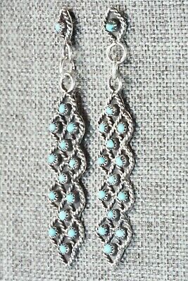 Turquoise & Sterling Silver Earrings - Georgiann Chavez