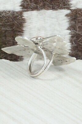 Spiny Oyster & Sterling Silver Ring - Delbert Arviso - Size 9