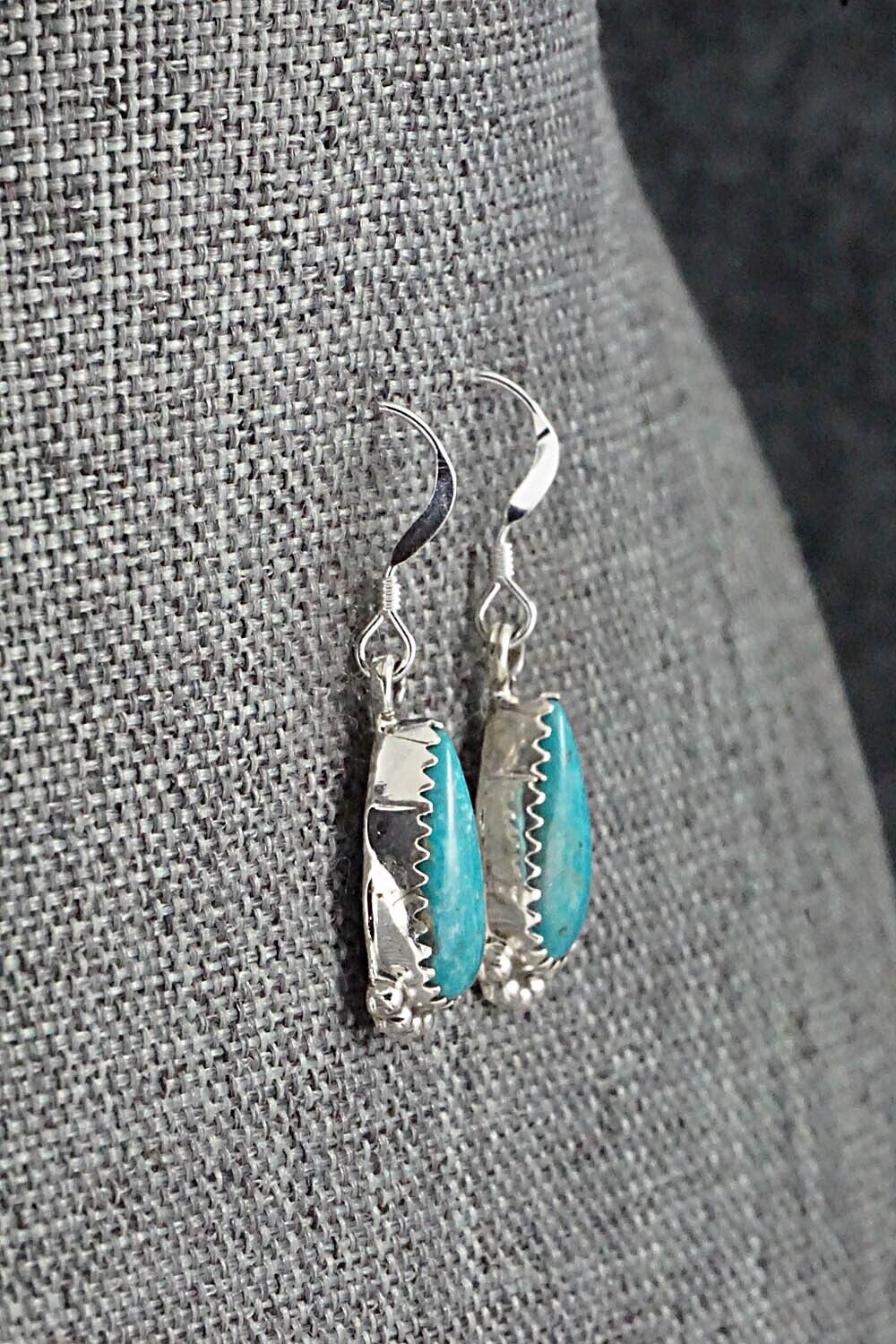 Turquoise & Sterling Silver Earrings - Emery Spencer
