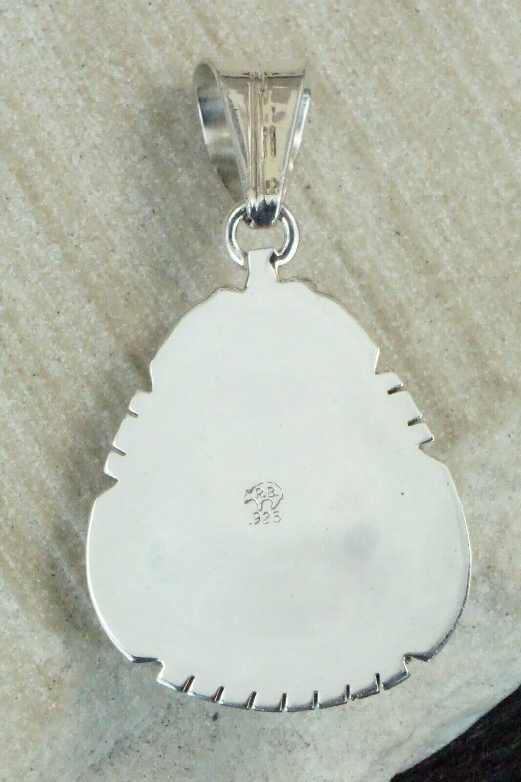 Turquoise & Sterling Silver Pendant - Samuel Yellowhair