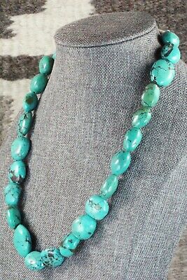 Turquoise & Sterling Silver Necklace - Navajo
