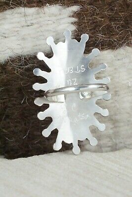 Turquoise & Sterling Silver Ring - Lance Waatsa - Size 9.75
