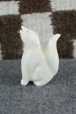 Wolf Zuni Fetish Carving - Calvert Bowannie