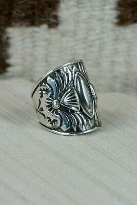 Navajo Sterling Silver Ring - Derrick Gordon - Size 10