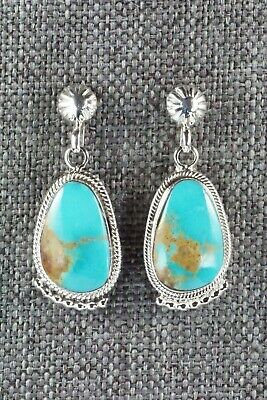 Turquoise & Sterling Silver Earrings - Verley Betone