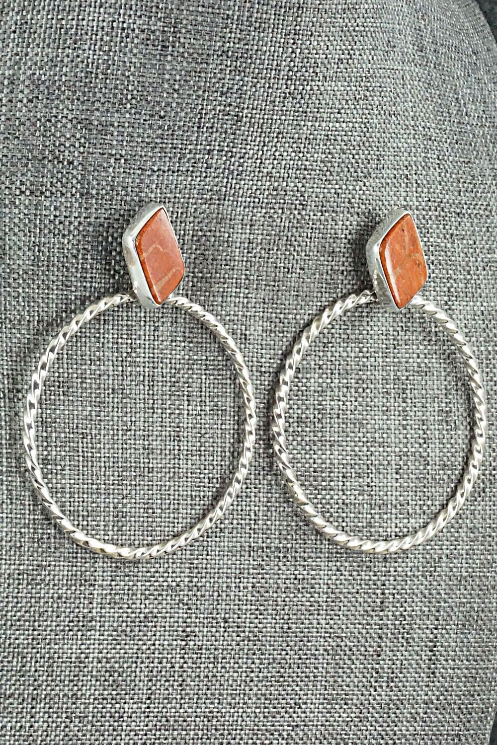 Sponge Coral & Sterling Silver Earrings - Annie Spencer