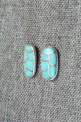 Turquoise & Sterling Silver Earrings - Orena Leekya