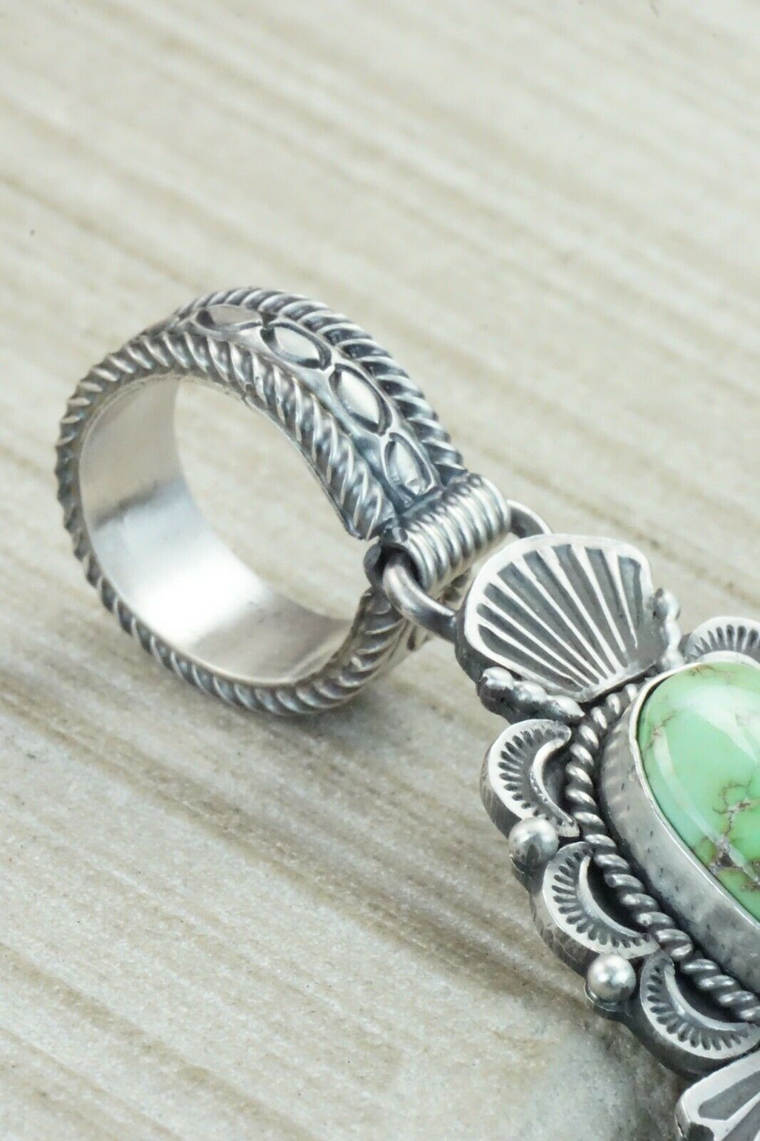 Turquoise & Sterling Silver Pendant - Michael Calladitto