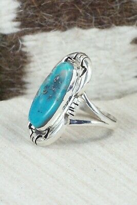 Turquoise and Sterling Silver Ring - Ray Jack - Size 10