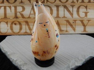 Corn Maiden Zuni Fetish Carving - Stuart Quandelacy - High Lonesome Trading