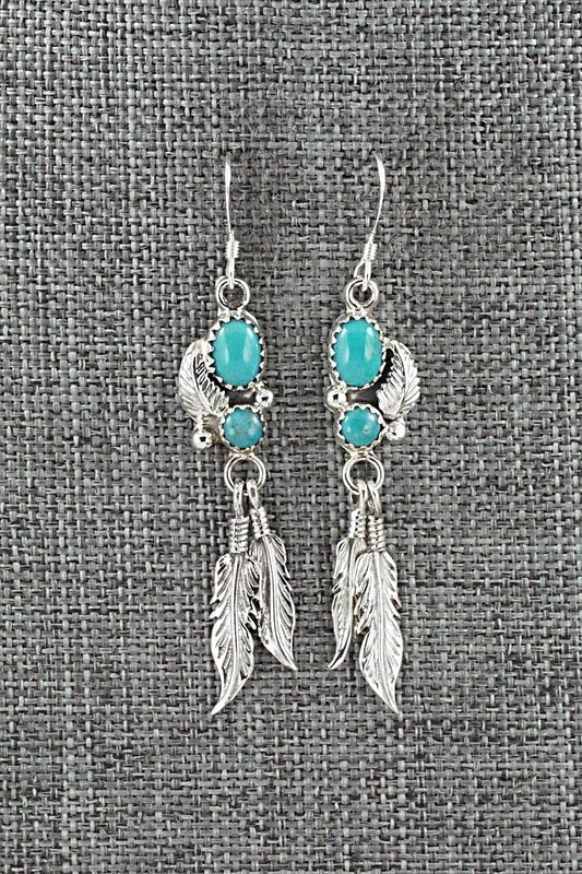 Turquoise & Sterling Silver Earrings - Annie Spencer