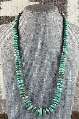Turquoise & Sterling Silver Necklace - Navajo