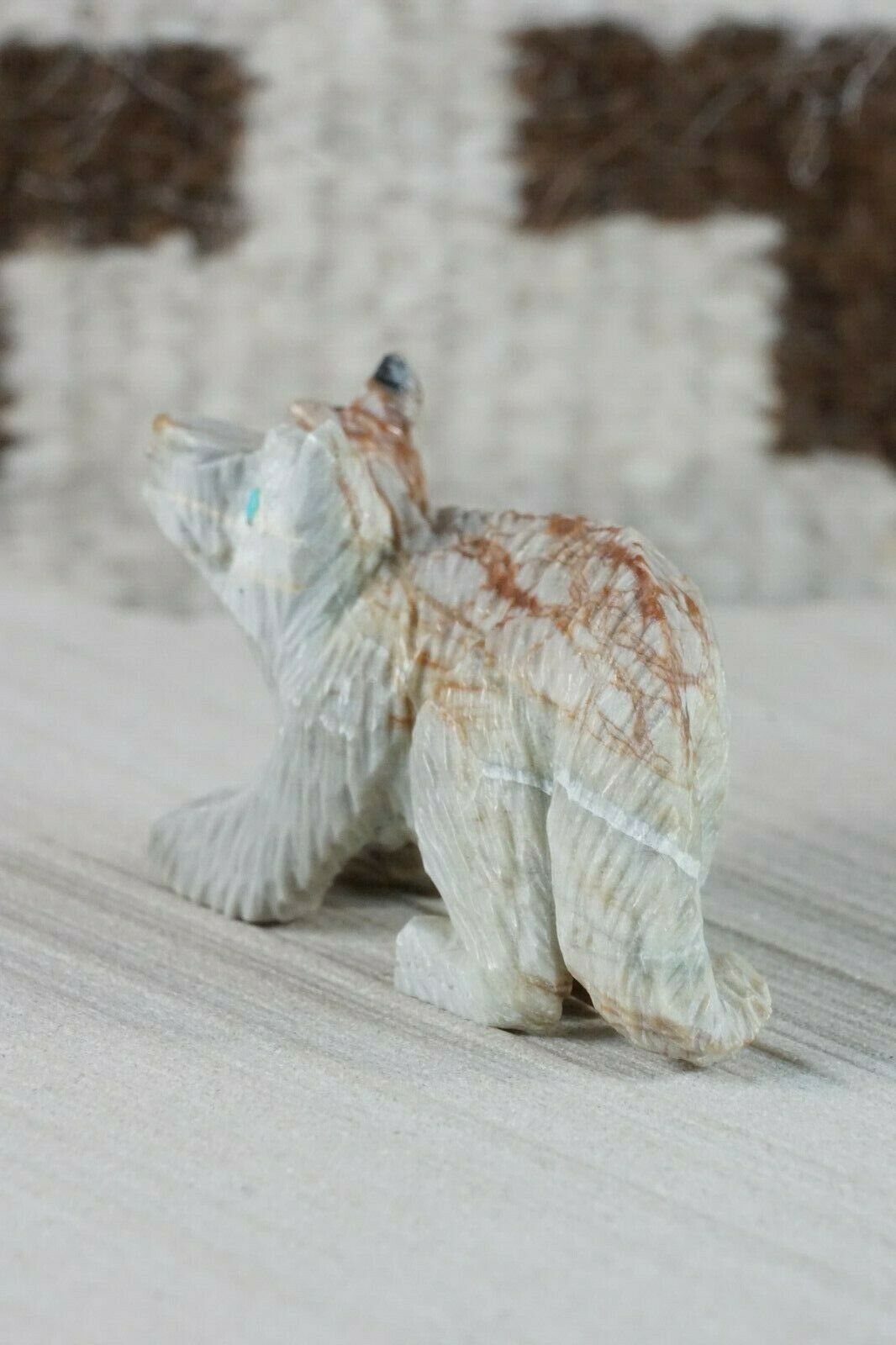 Wolf Zuni Fetish Carving - Ben Kaamasee - High Lonesome Trading
