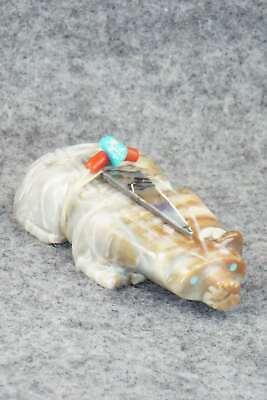 Badger Zuni Fetish Carving - Alex Tsethlikai