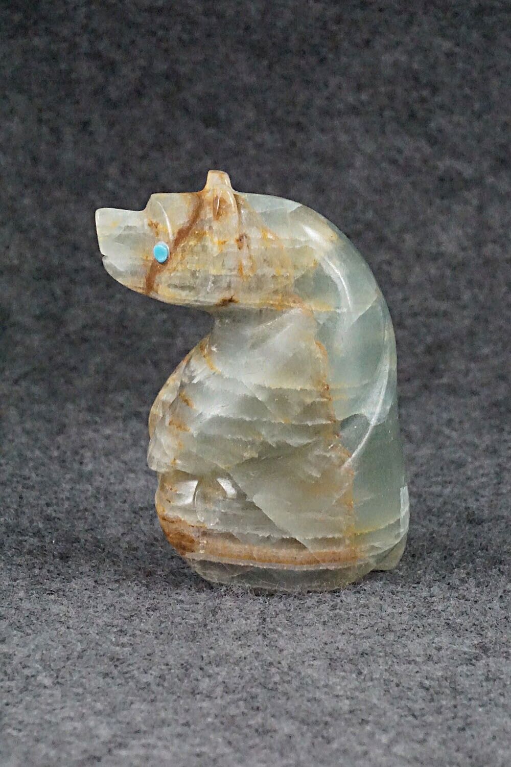 Bear Zuni Fetish Carving - Ronnie Lunasee