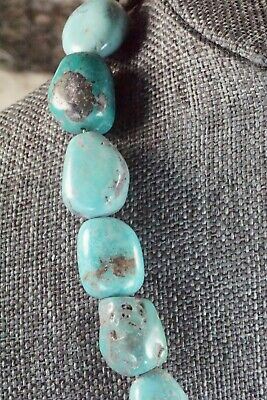 Turquoise & Sterling Silver Necklace - Navajo