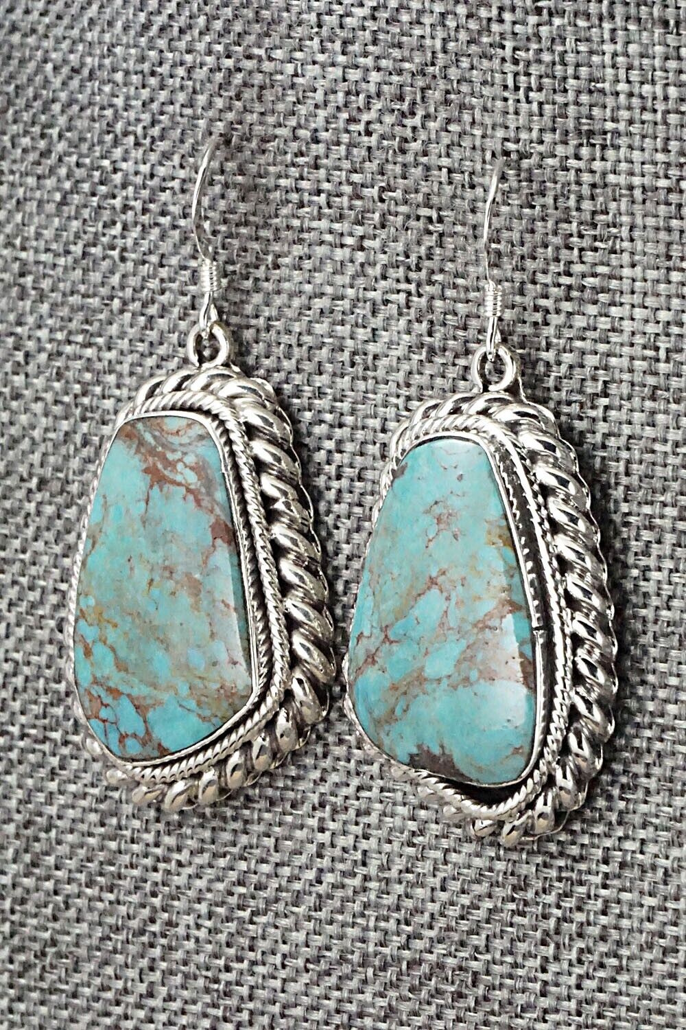 Turquoise and Sterling Silver Earrings - Sharon McCarthy