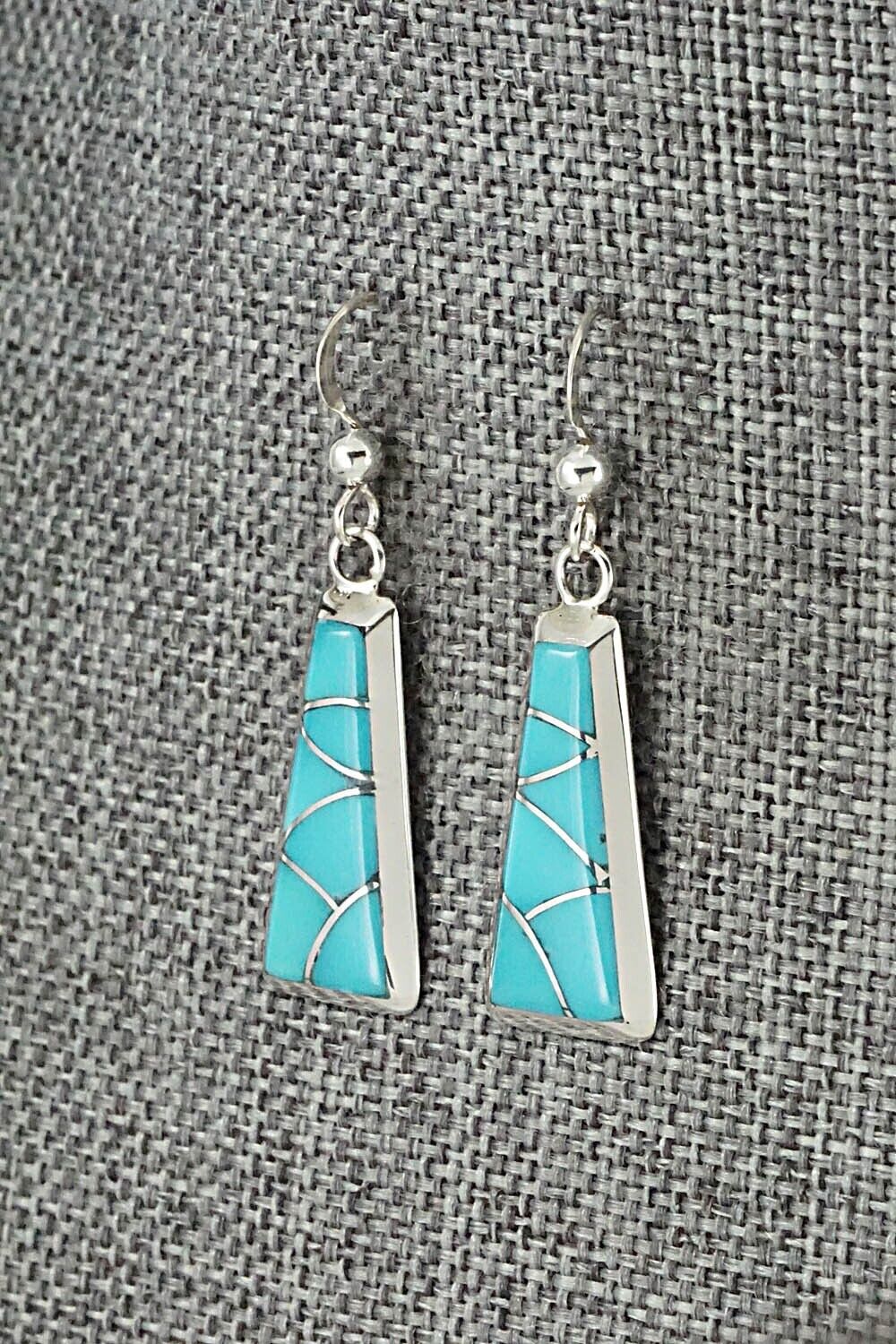 Turquoise & Sterling Silver Earrings - Stewart Tucson