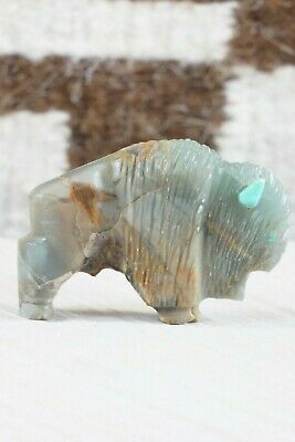Buffalo Zuni Fetish Carving - Kevin Quam - High Lonesome Trading