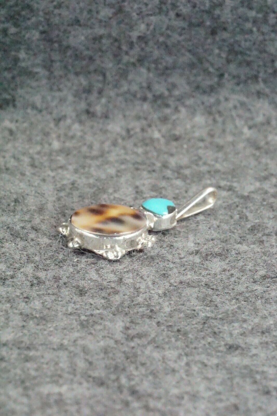 Turquoise & Sterling Silver Pendant - Kathryn Qualo