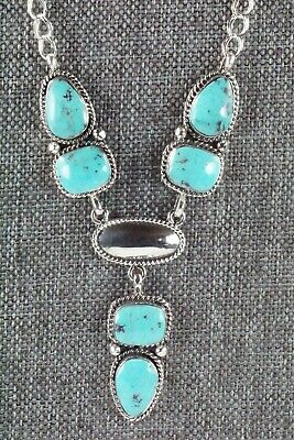 Turquoise & Sterling Silver Necklace - Verley Betone