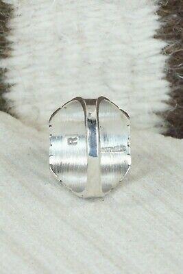Inlay White Buffalo & Sterling Silver Ring - Ray Jack - Size 9.75 - High Lonesome Trading