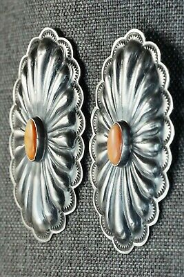 Spiny Oyster and Sterling Silver Earrings - Rita Lee