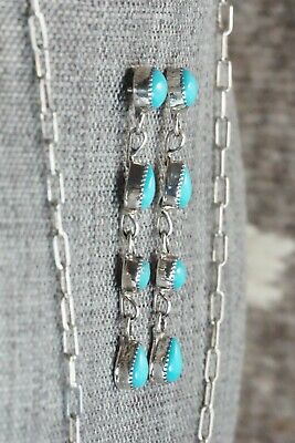 Turquoise & Sterling Silver Necklace and Earrings - JH Etsitty