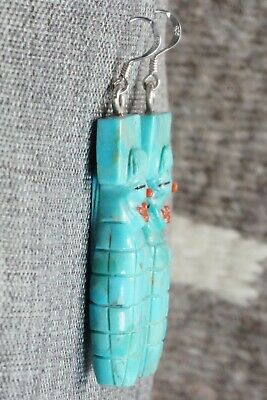 Turquoise & Silver Earrings - Claudia Peina