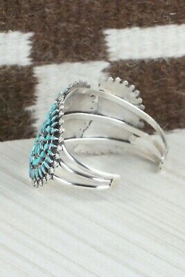 Turquoise & Sterling Silver Bracelet - Merlinda Chavez