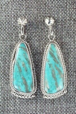 Turquoise & Sterling Silver Earrings - Verley Betone