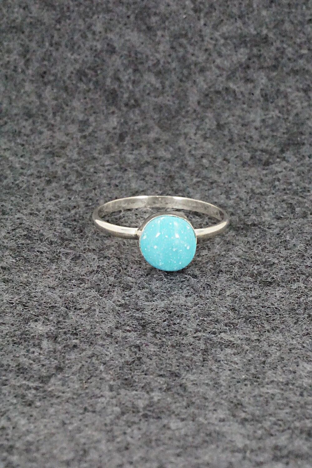 Turquoise & Sterling Silver Ring - Trista Slow - Size 5.75