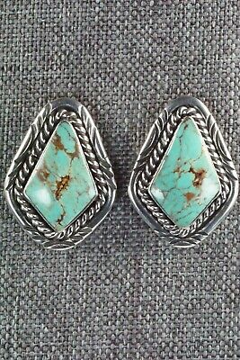 Turquoise & Sterling Silver Earrings - Raymond Yazzie
