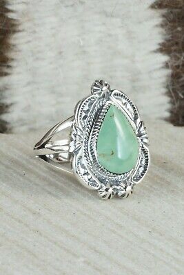 Turquoise & Sterling Silver Ring - Irvin Tsosie - Size 6.5