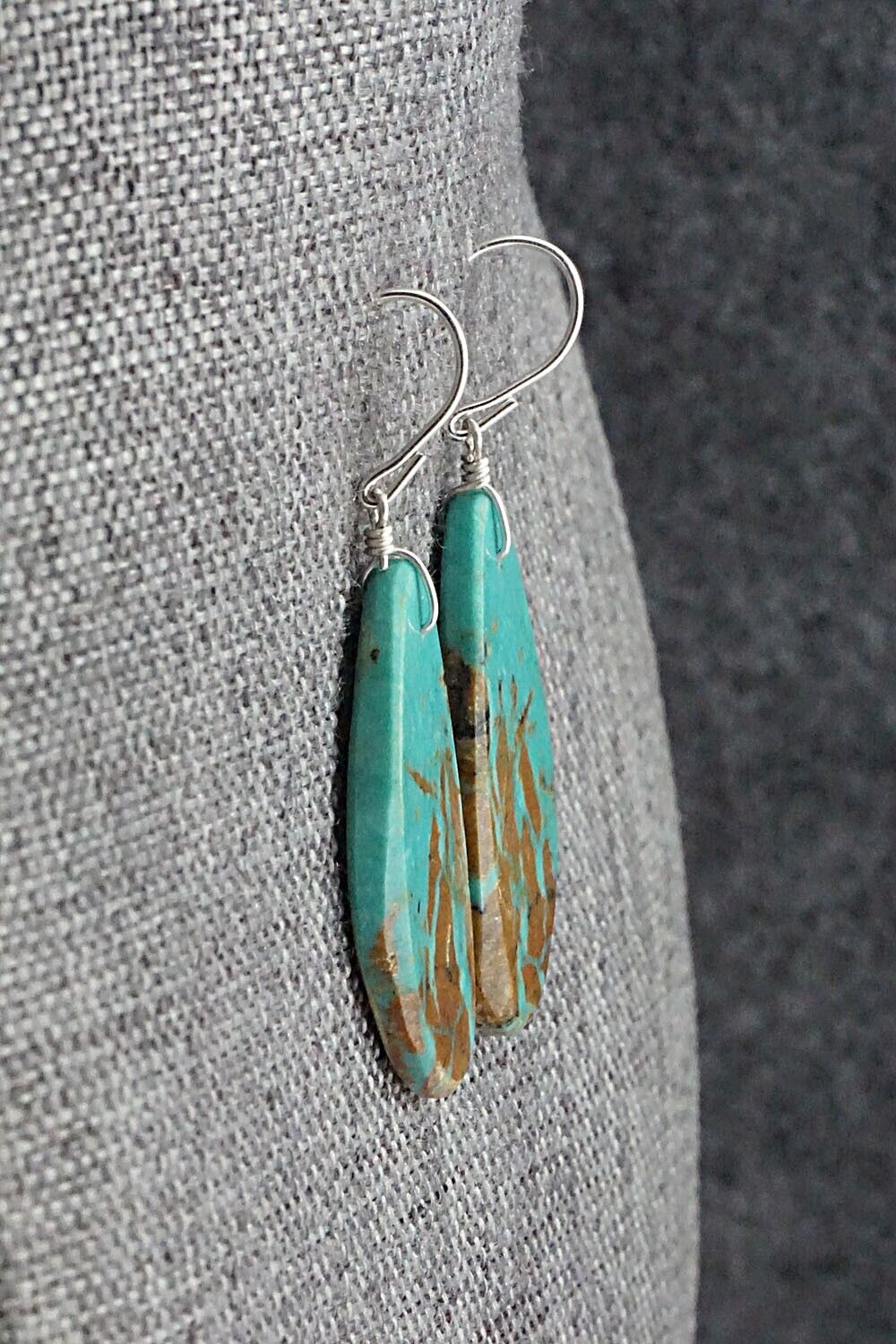 Turquoise & Sterling Silver Earrings - Sharon Abeyta