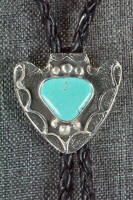 Turquoise & Sterling Silver Bolo Tie - Delbert Arviso
