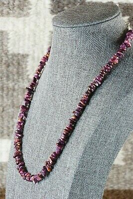 Spiny Oyster & Sterling Silver Necklace - Louise Joe - Navajo - High Lonesome Trading