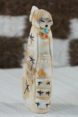 Corn Maiden Zuni Fetish Carving - Sandra Quandelacy
