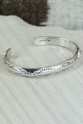 Navajo Sterling Silver Bracelet - Elaine Tahe