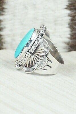 Turquoise & Sterling Silver Ring - Raymond Yazzie - Size 6 - High Lonesome Trading