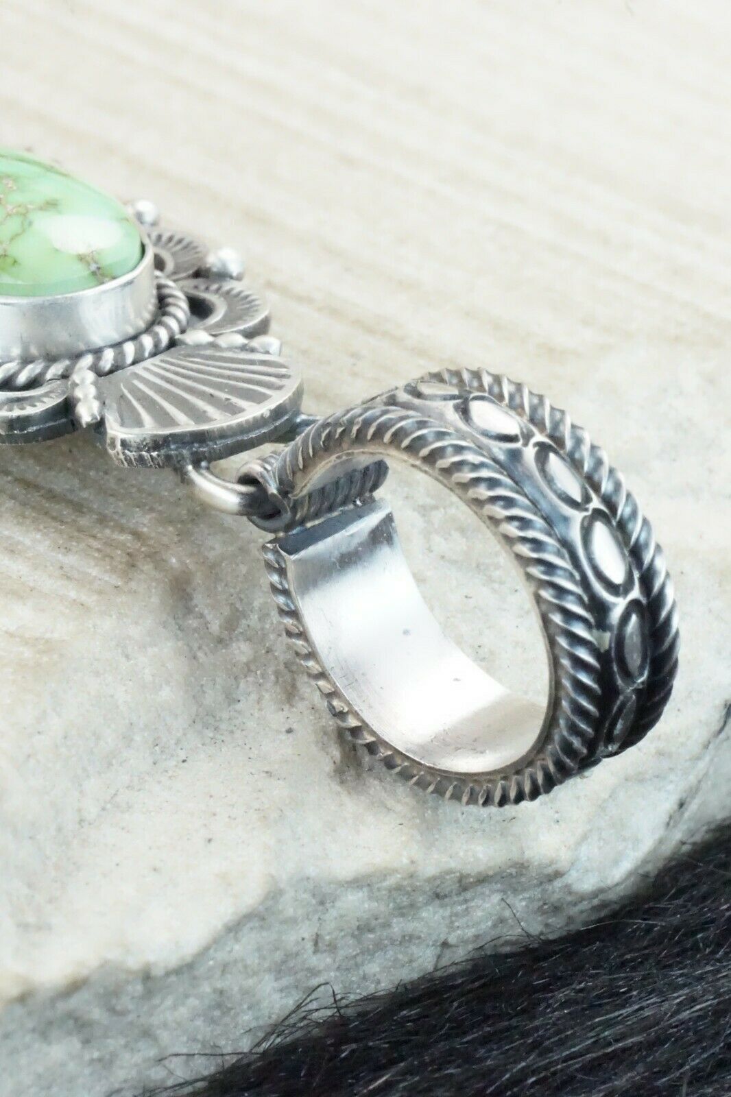 Turquoise & Sterling Silver Pendant - Michael Calladitto