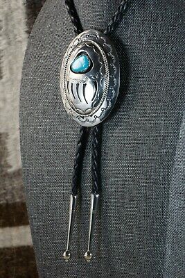 Turquoise & Sterling Silver Bolo Tie - Wilbert Muskett Sr.