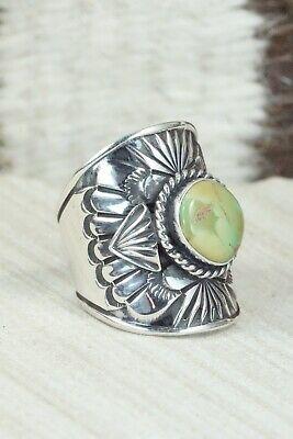 Turquoise & Sterling Silver Ring - Derrick Gordon - Size 8 - High Lonesome Trading